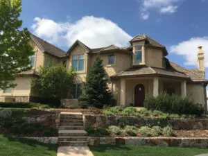 The front of the Highlands Ranch home complete with Pella Architect windows withLowE, Argon and Stucco.