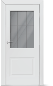 Traditional door styles are typically made of wood and have a raised panel design